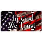 IN GOD WE TRUST - FRONT LICENSE PLATE