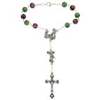 HOLY FAMILY (RED & GREEN) AUTO ROSARY
