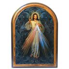 DIVINE MERCY ARCHED PLAQUE