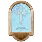 PERSONALIZED HOLY WATER FONT - BLUE CROSS
