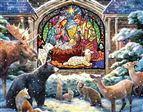 FOREST NATIVITY - ADVENT CALENDAR (14" x 11")