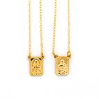 SCAPULAR MEDAL - GOLD TONE