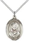 STERLING SILVER ST REBECCA PENDANT WITH CHAIN - 3/4" x 1/2"