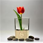 GOLD LEAF VASE - ST. THERESE