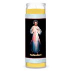 100% BEESWAX - DIVINE MERCY (ETERNAL GOD PRAYER)  - DEVOTIONAL CANDLE