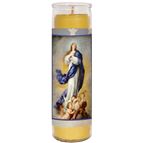 100% BEESWAX - IMMACULATE CONCEPTION (PRAYER FOR OUR COUNTRY) - DEVOTIONAL CANDLE