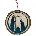 VINTAGE NATIVITY WOOD ORNAMENT