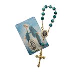 OUR LADY OF GRACE AUTO ROSARY WITH PRAYER CARD