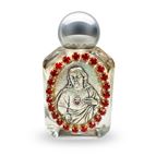 SACRED HEART - GLASS HOLY WATER BOTTLE