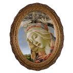 MADONNA OF THE MAGNIFICAT OVAL DETAIL - 16" X 20"