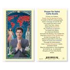 LAMINATED HOLY CARD - SAINT CARLO ACUTIS