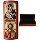 VIRGIN OF VLADIMIR & CHRIST THE TEACHER - EYEGLASS CASE