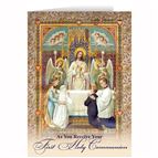 JESUS FIRST HOLY COMMUNION GREETING CARD