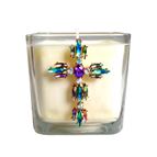 FRANKINCENSE & MYRRH - BIBLICAL OIL CROSS CANDLE