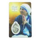 ST. TERESA OF CALCUTTA HOLY CARD WITH MEDAL