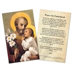 ST. JOSEPH PRAYER FOR FATHERHOOD LAMINATED HOLY CARD