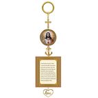 SACRED HEART AND IMMACULATE HEART HOME BLESSING DANGLE WITH PRAYERS