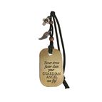 GUARDIAN ANGEL WITH CROSS & WING - CAR CHARM