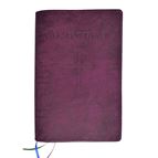 MAGNIFICAT LEATHER COVER LARGE PRINT EDITION (BY FATHER PASCHAL MARY OF MFVA) - PURPLE