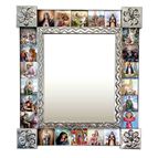 SAINTS METAL MIRROR - 16 3/4"