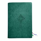 MAGNIFICAT LEATHER COVER (BY FATHER PASCHAL MARY OF MFVA) - TURQUOISE