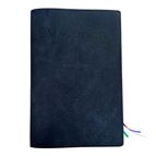 MAGNIFICAT LEATHER COVER (BY FATHER PASCHAL MARY OF MFVA) - BLUE