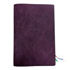 MAGNIFICAT LEATHER COVER (BY FATHER PASCHAL MARY OF MFVA) - PURPLE