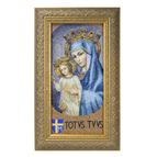 MATER ECCLESIAE WITH TOTUS TUUS FRAMED 7 1/2" X 12 1/2"