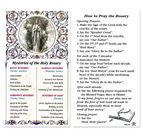 HOW TO PRAY THE ROSARY EMBOSSED CARD