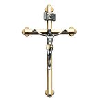 CRUCIFIX WITH 2-TONE CORPUS - 8"