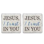 JESUS I TRUST IN YOU - COASTERS SET OF 2