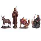 OUTDOOR REAL LIFE NATIVITY - SHEPHERDS, CAMEL & DONKEY (4-PIECE)