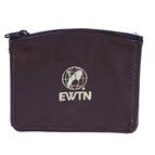 EWTN/MONSTRANCE - SHEEPSKIN ROSARY POUCH - BROWN