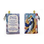 IMMACULATE CONCEPTION & PRAYER - TAPESTRY ROSARY POUCH