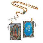 OUR LADY OF GUADALUPE ROSARY AND POUCH