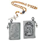 SHROUD OF TURIN ROSARY AND POUCH