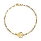 MIRACULOUS PIERCED HEART SHAPED MEDAL BRACELET