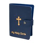 HOLY CARD COLLECTION BOOK - NAVY BLUE