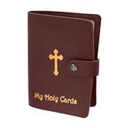 HOLY CARD COLLECTION BOOK - MAROON