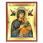 VIRGIN MARY PERPETUAL HELP ICON - 7 1/2"