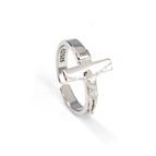 STERLING SILVER RING - CRUCIFIX