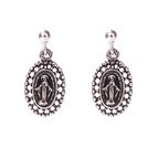 STERLING SILVER - MIRACULOUS MEDAL EARRINGS