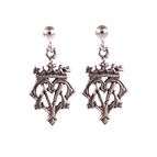 AVE MARIA SYMBOL - STERLING SILVER EARRINGS