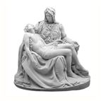 PIETA OUTDOOR STATUE - 22" GRAY