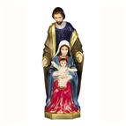 HOLY FAMILY OUTDOOR STATUE - 24" COLOR