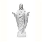 SACRED HEART OF JESUS OUTDOOR STATUE - 24" WHITE