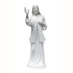 DIVINE MERCY OUTDOOR STATUE - 24" WHITE