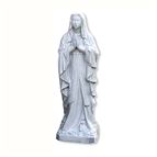 OUR LADY OF LOURDES OUTDOOR STATUE - 24" GRAY