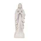 OUR LADY OF LOURDES OUTDOOR STATUE - 24" WHITE