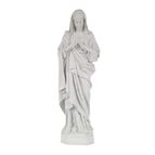 IMMACULATE HEART OUTDOOR STATUE - 24" GRAY